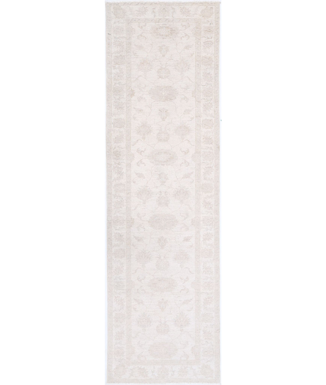 Hand Knotted Serenity Wool Rug - 2'6'' x 9'7'' 2'6'' x 9'7'' (75 X 288) / Ivory / Taupe