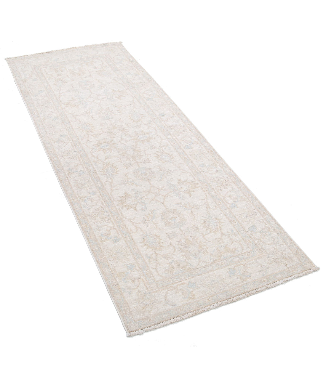 Hand Knotted Serenity Wool Rug - 2'5'' x 6'4'' 2'5'' x 6'4'' (73 X 190) / Ivory / Taupe