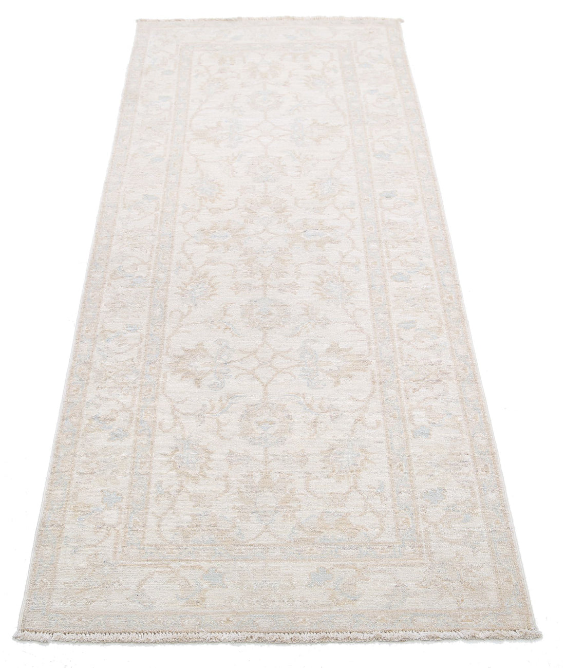 Hand Knotted Serenity Wool Rug - 2'5'' x 6'4'' 2'5'' x 6'4'' (73 X 190) / Ivory / Taupe