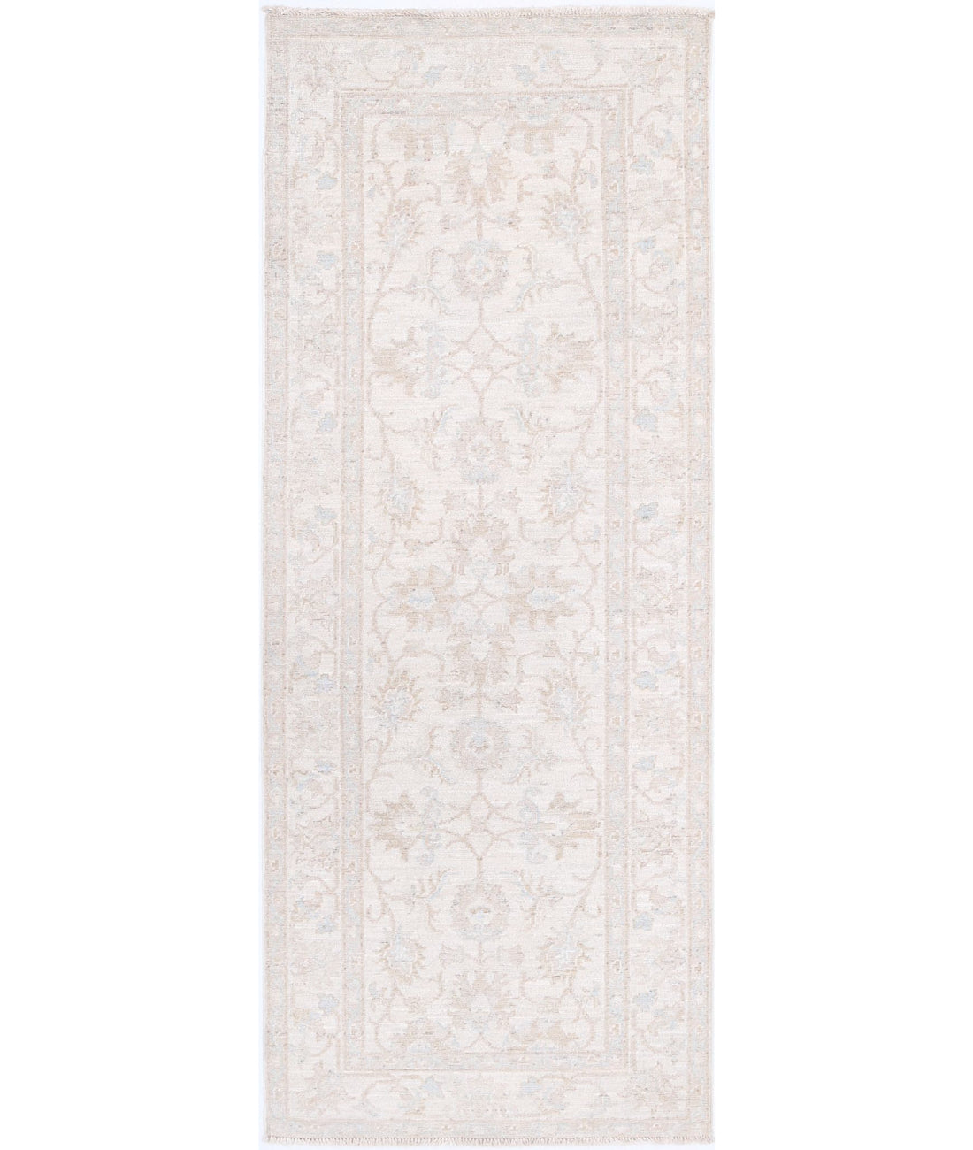 Hand Knotted Serenity Wool Rug - 2'5'' x 6'4'' 2'5'' x 6'4'' (73 X 190) / Ivory / Taupe