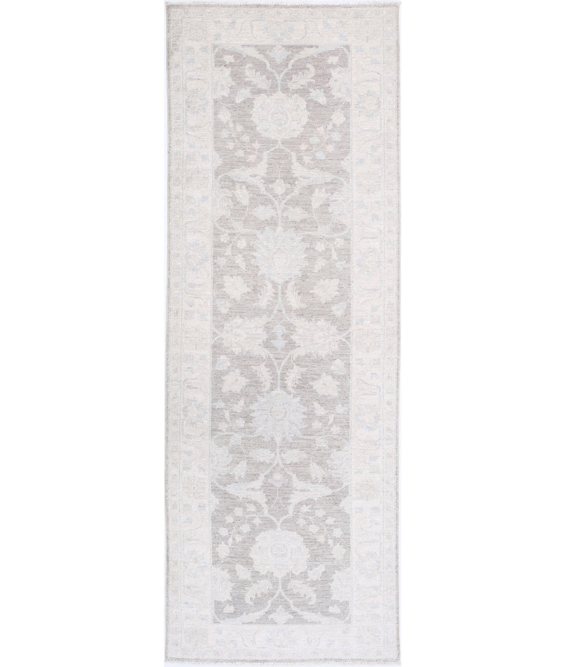 Hand Knotted Serenity Wool Rug - 2'8'' x 8'0'' 2'8'' x 8'0'' (80 X 240) / Brown / Ivory