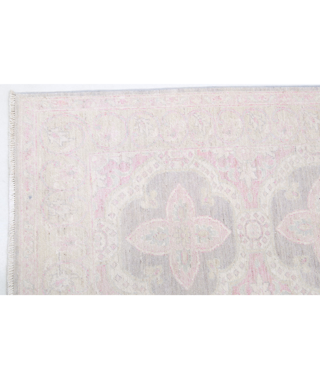 Hand Knotted Serenity Wool Rug - 2'7'' x 9'9'' 2'7'' x 9'9'' (78 X 293) / Grey / Ivory
