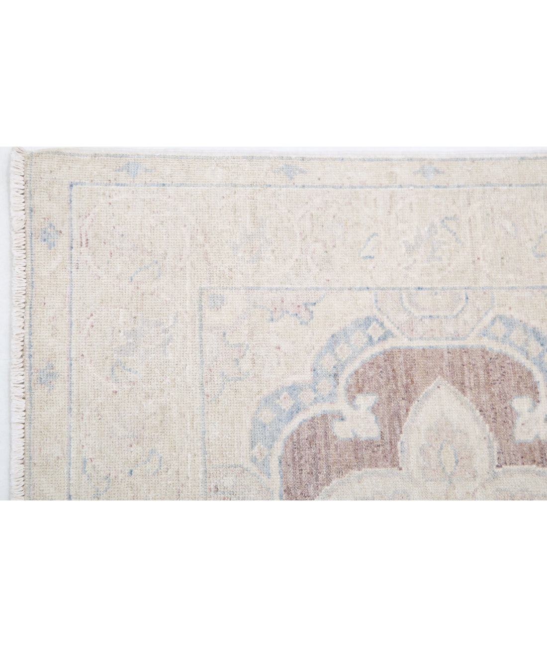 Hand Knotted Serenity Wool Rug - 2'6'' x 10'0'' 2'6'' x 10'0'' (75 X 300) / Brown / Ivory