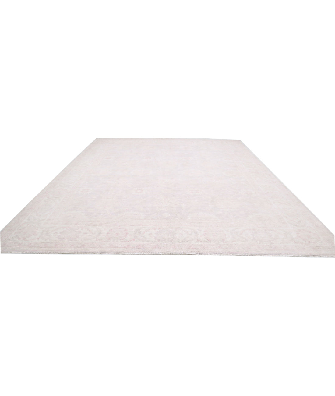 Hand Knotted Serenity Wool Rug - 12'0'' x 14'3'' 12'0'' x 14'3'' (360 X 428) / Grey / Ivory