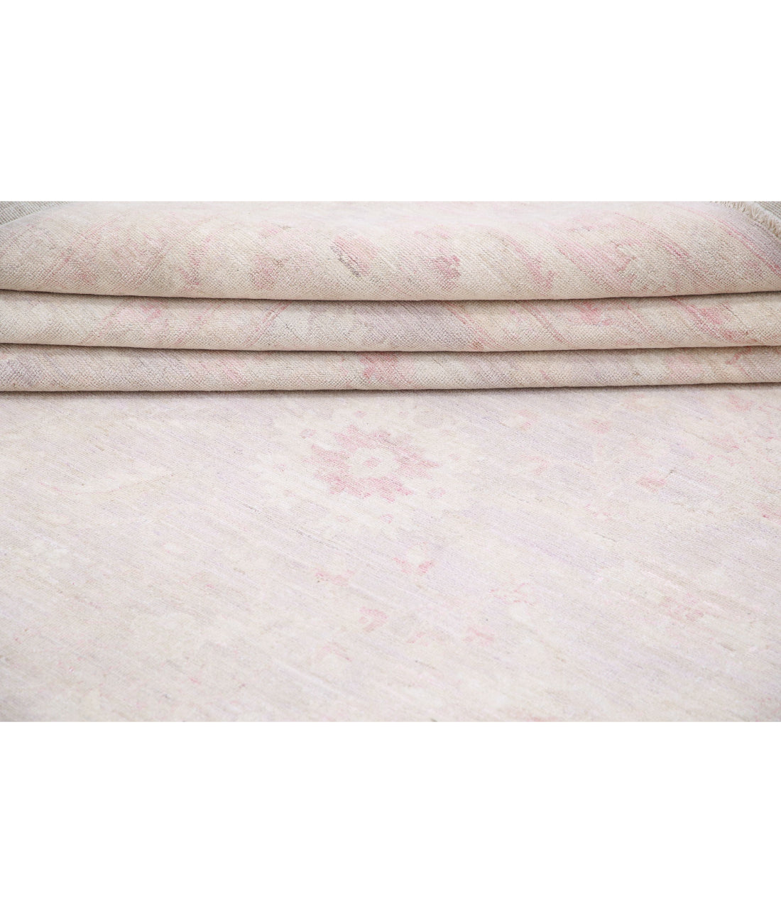 Hand Knotted Serenity Wool Rug - 12'0'' x 14'3'' 12'0'' x 14'3'' (360 X 428) / Grey / Ivory