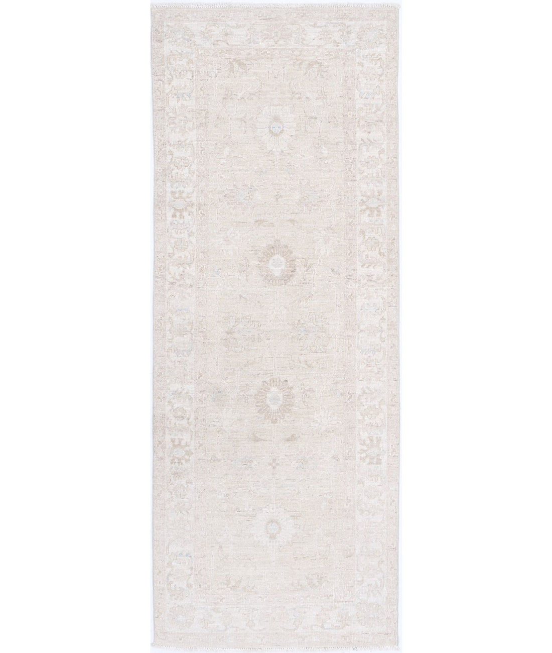 Hand Knotted Serenity Wool Rug - 2'4'' x 6'7'' 2'4'' x 6'7'' (70 X 198) / Taupe / Ivory