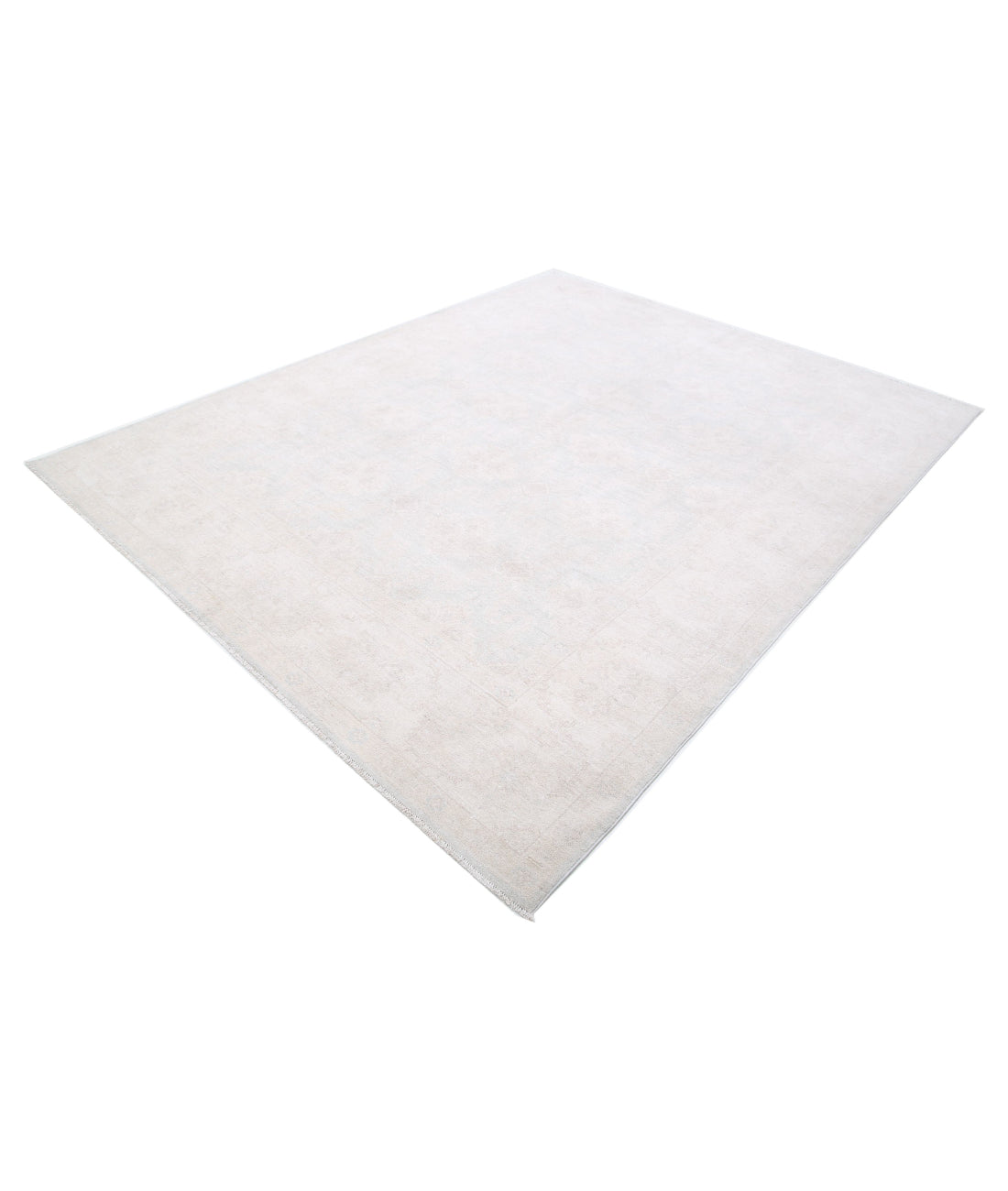 Hand Knotted Serenity Wool Rug - 7'10'' x 9'7'' 7'10'' x 9'7'' (235 X 288) / Ivory / Taupe