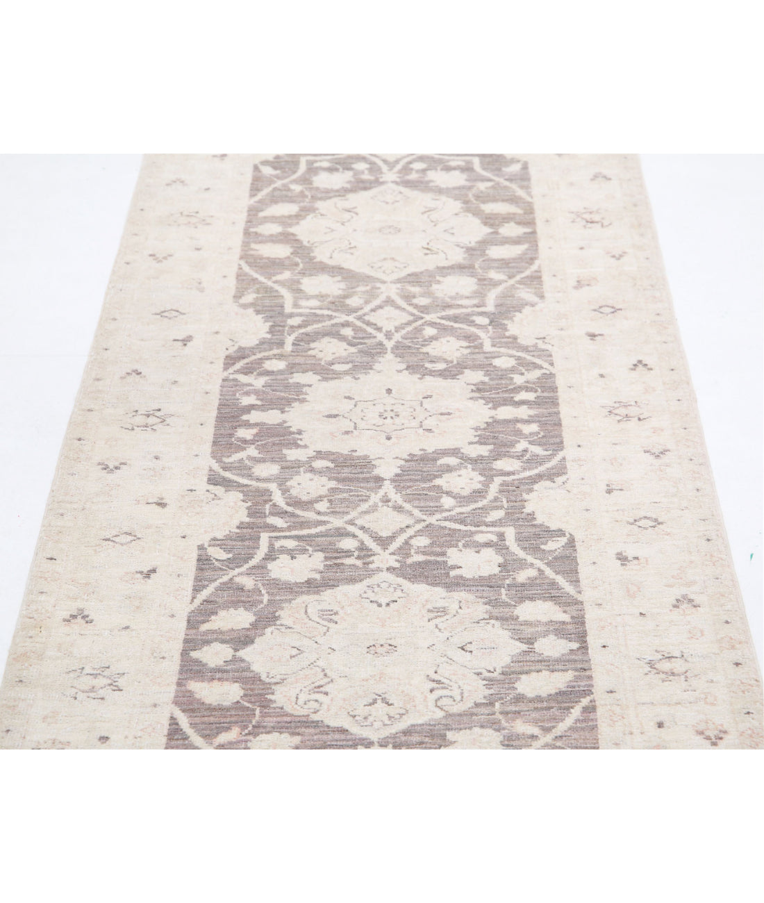 Hand Knotted Serenity Wool Rug - 2'8'' x 9'5'' 2'8'' x 9'5'' (80 X 283) / Brown / Ivory