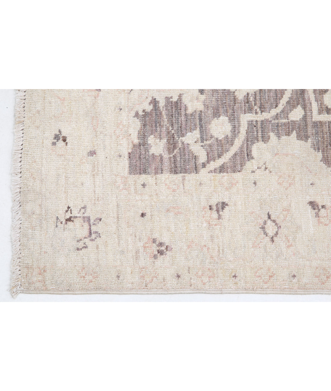 Hand Knotted Serenity Wool Rug - 2'8'' x 9'5'' 2'8'' x 9'5'' (80 X 283) / Brown / Ivory