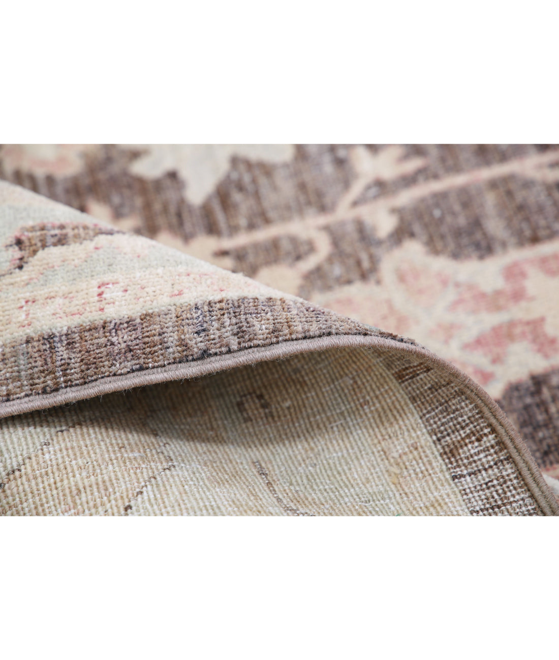 Hand Knotted Serenity Wool Rug - 8'8'' x 11'5'' 8'8'' x 11'5'' (260 X 343) / Taupe / Ivory