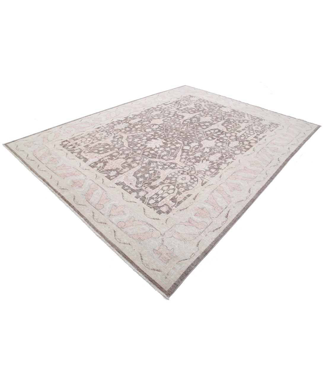 Hand Knotted Serenity Wool Rug - 8'8'' x 11'5'' 8'8'' x 11'5'' (260 X 343) / Taupe / Ivory