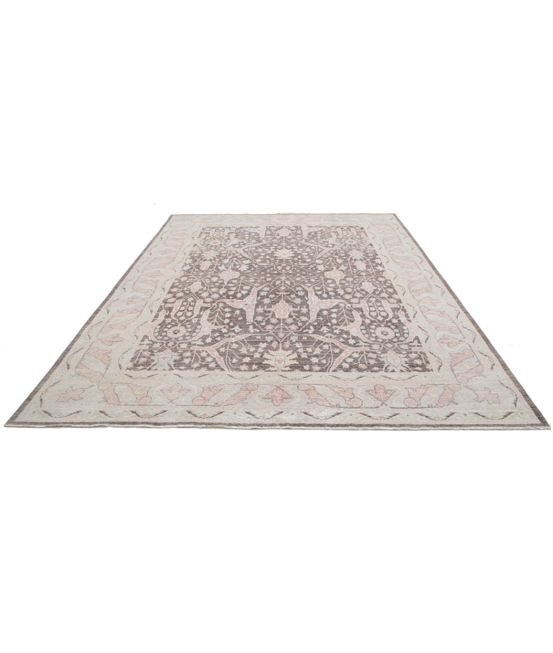 Hand Knotted Serenity Wool Rug - 8'8'' x 11'5'' 8'8'' x 11'5'' (260 X 343) / Taupe / Ivory