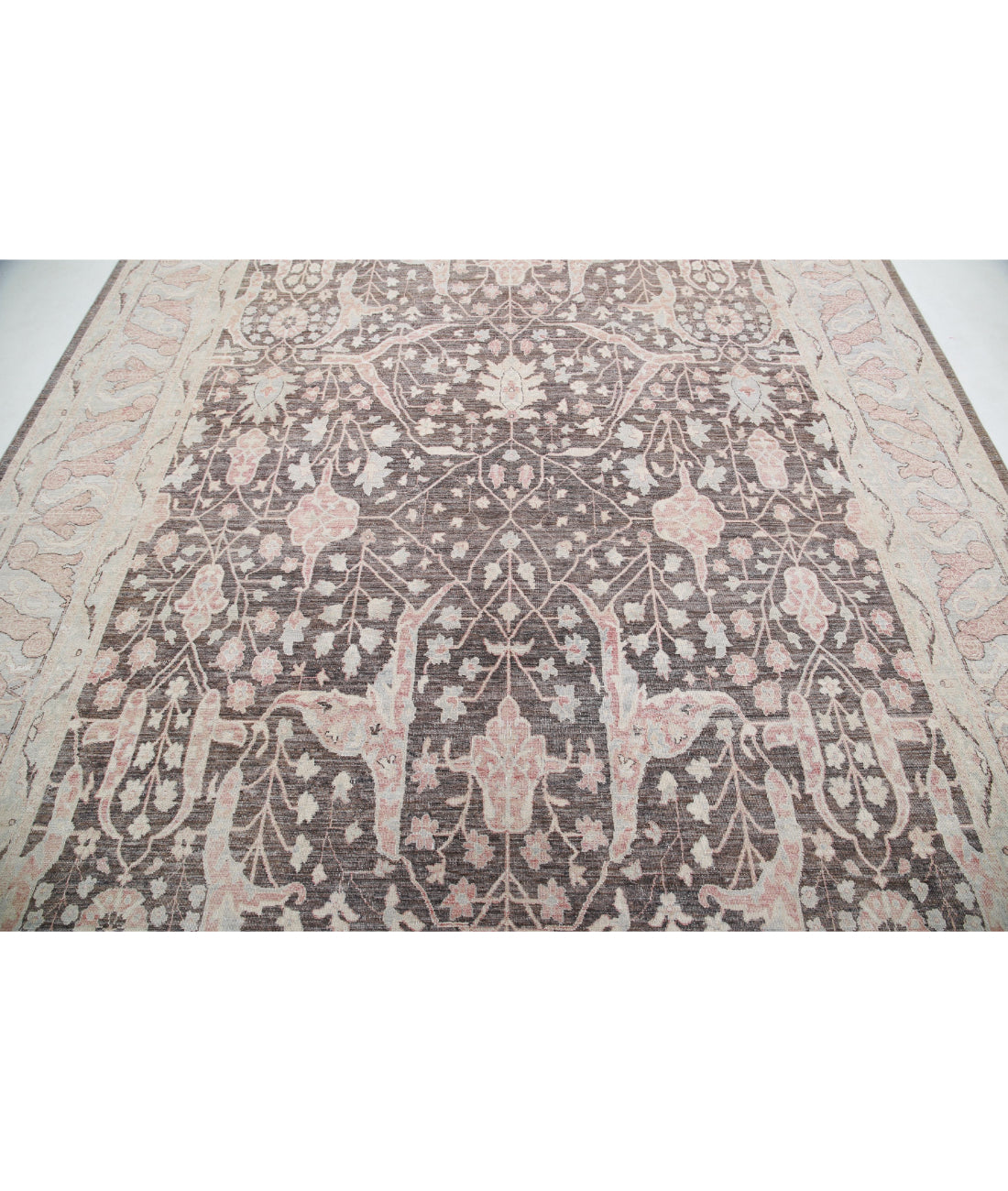 Hand Knotted Serenity Wool Rug - 8'8'' x 11'5'' 8'8'' x 11'5'' (260 X 343) / Taupe / Ivory