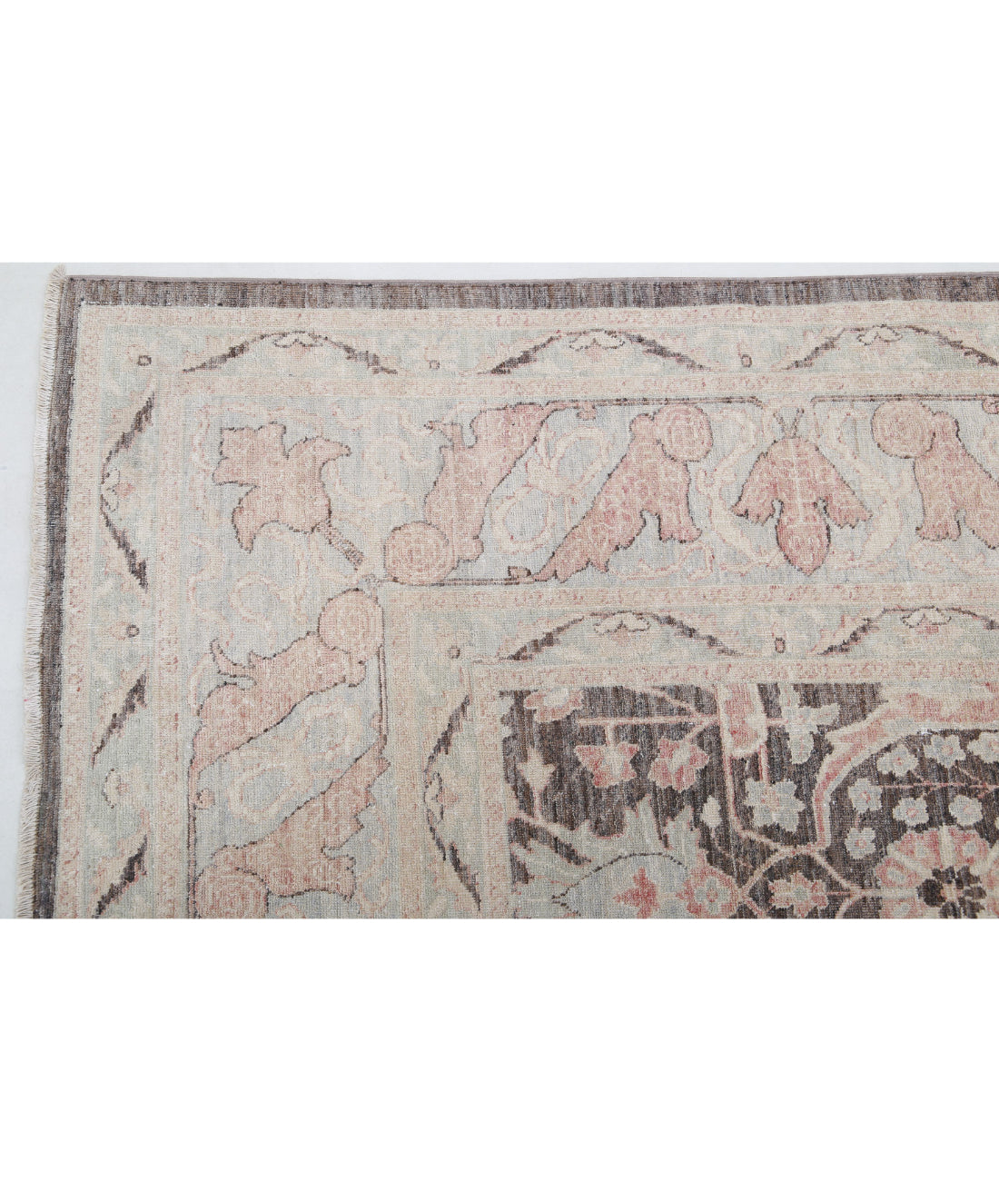 Hand Knotted Serenity Wool Rug - 8'8'' x 11'5'' 8'8'' x 11'5'' (260 X 343) / Taupe / Ivory
