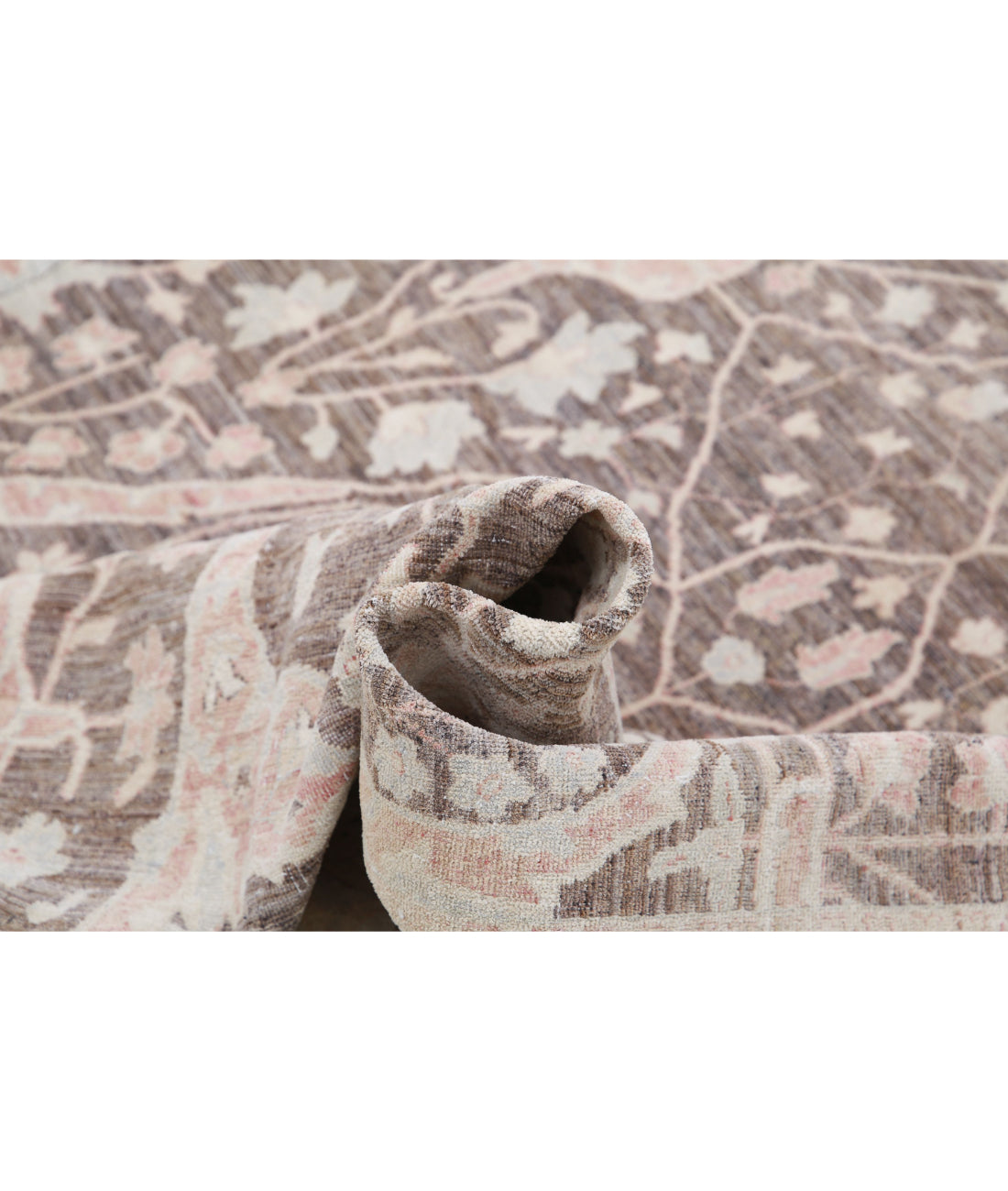 Hand Knotted Serenity Wool Rug - 8'8'' x 11'5'' 8'8'' x 11'5'' (260 X 343) / Taupe / Ivory