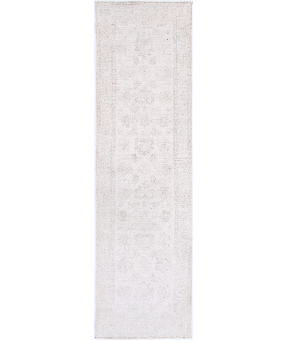 Hand Knotted Serenity Wool Rug - 2'6'' x 9'9'' 2'6'' x 9'9'' (75 X 293) / Ivory / Taupe