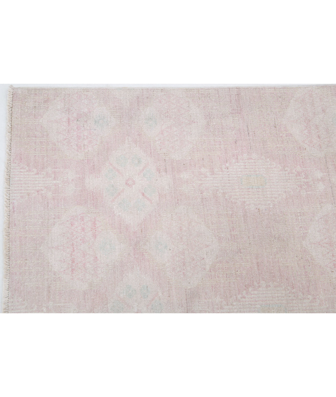 Hand Knotted Serenity Wool Rug - 8'0'' x 9'1'' 8'0'' x 9'1'' (240 X 273) / Ivory / Pink