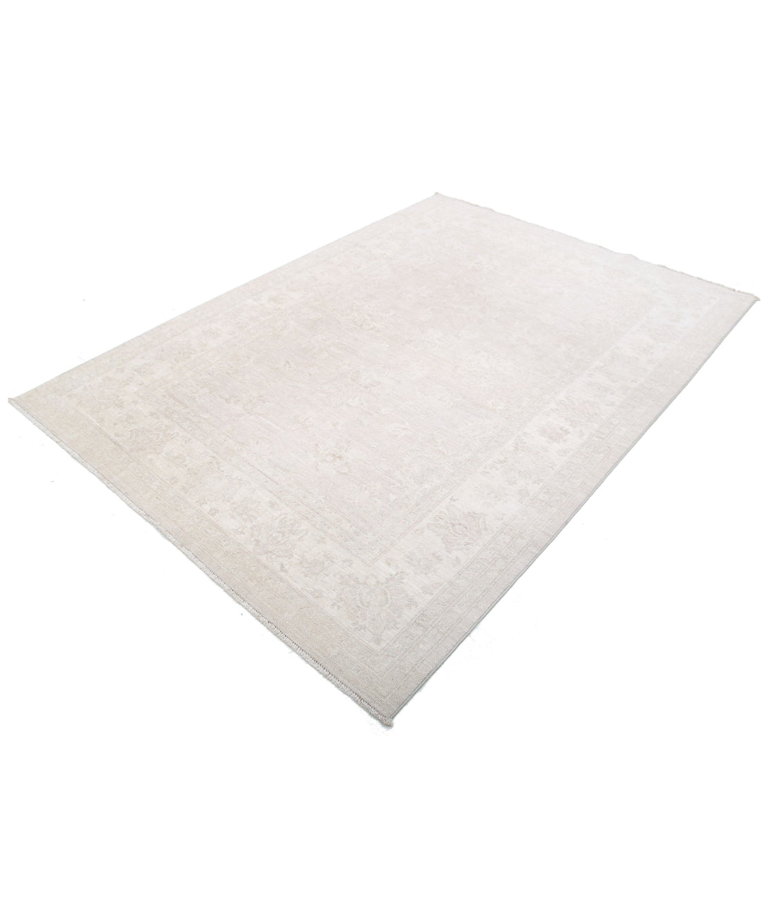 Hand Knotted Serenity Wool Rug - 5'7'' x 7'8'' 5'7'' x 7'8'' (168 X 230) / Grey / Ivory