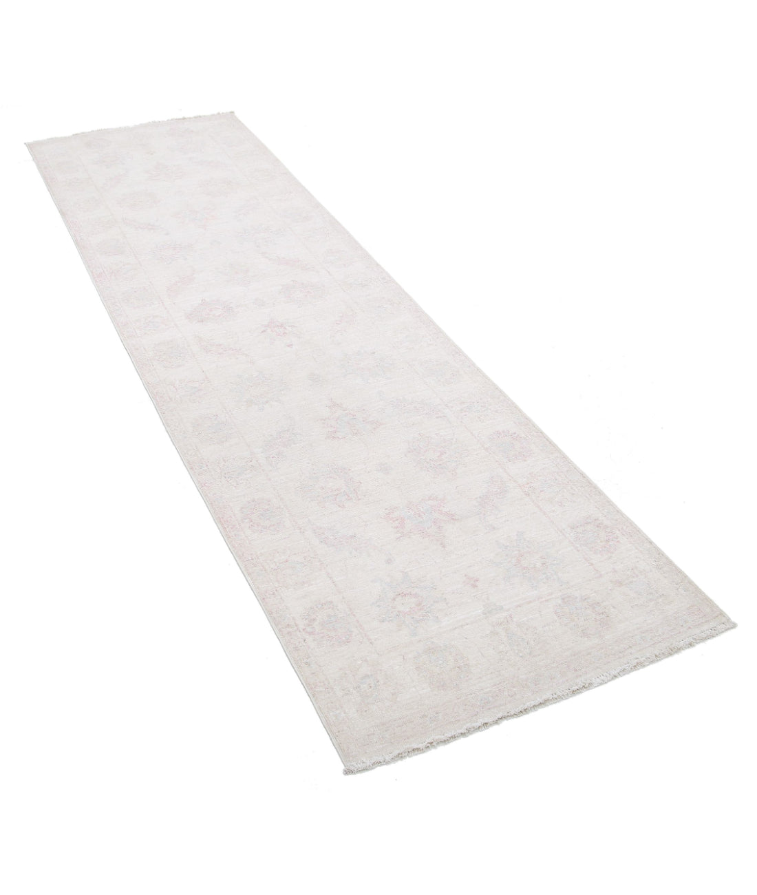 Hand Knotted Serenity Wool Rug - 2'7'' x 8'7'' 2'7'' x 8'7'' (78 X 258) / Ivory / Pink