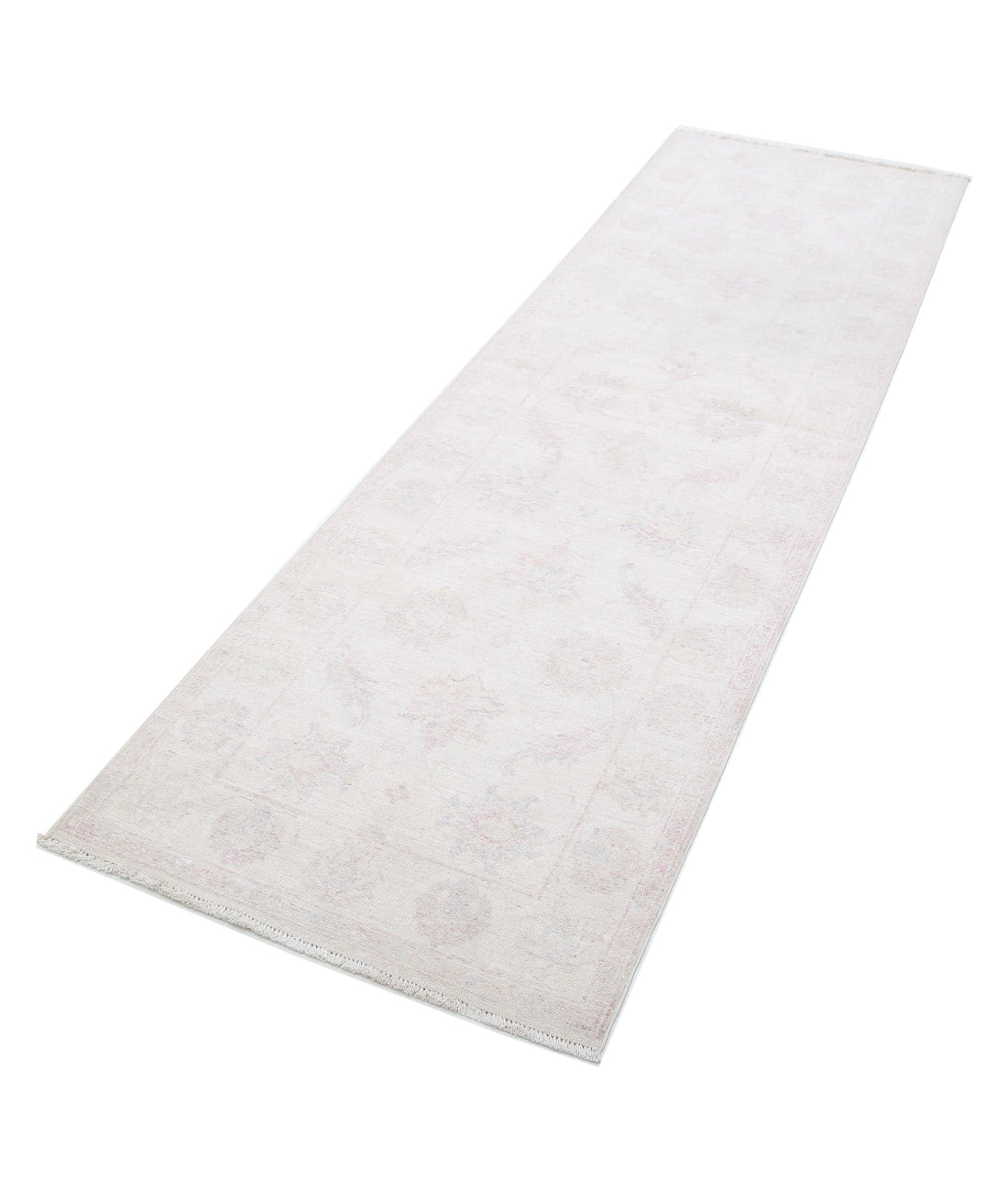 Hand Knotted Serenity Wool Rug - 2'7'' x 8'7'' 2'7'' x 8'7'' (78 X 258) / Ivory / Pink