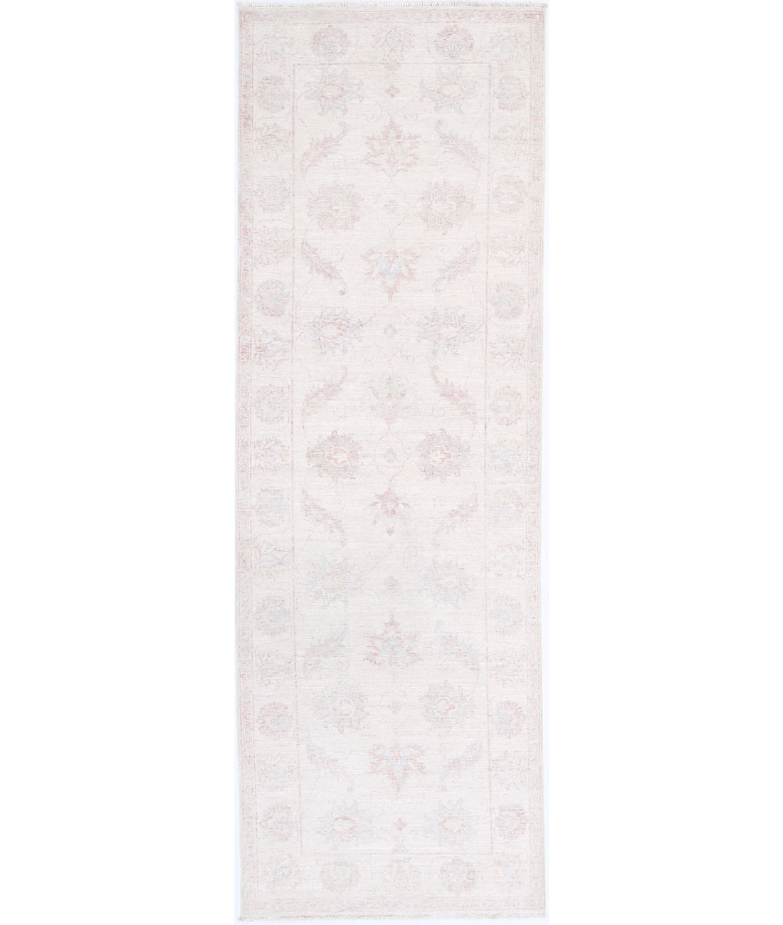 Hand Knotted Serenity Wool Rug - 2'7'' x 8'7'' 2'7'' x 8'7'' (78 X 258) / Ivory / Pink