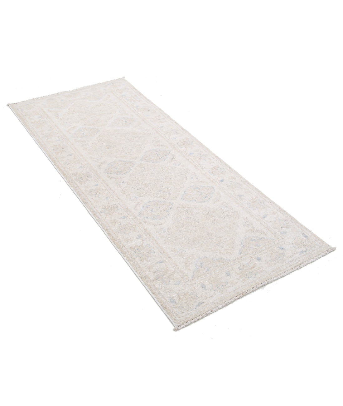 Hand Knotted Serenity Wool Rug - 2'5'' x 5'11'' 2'5'' x 5'11'' (73 X 178) / Ivory / Taupe