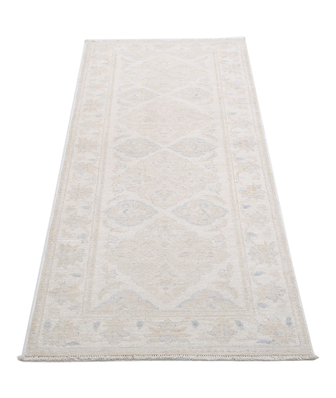 Hand Knotted Serenity Wool Rug - 2'5'' x 5'11'' 2'5'' x 5'11'' (73 X 178) / Ivory / Taupe