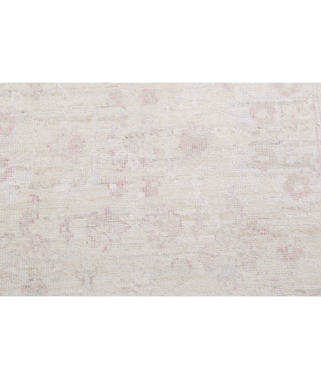 Hand Knotted Serenity Wool Rug - 2'5'' x 9'8'' 2'5'' x 9'8'' (73 X 290) / Ivory / Pink