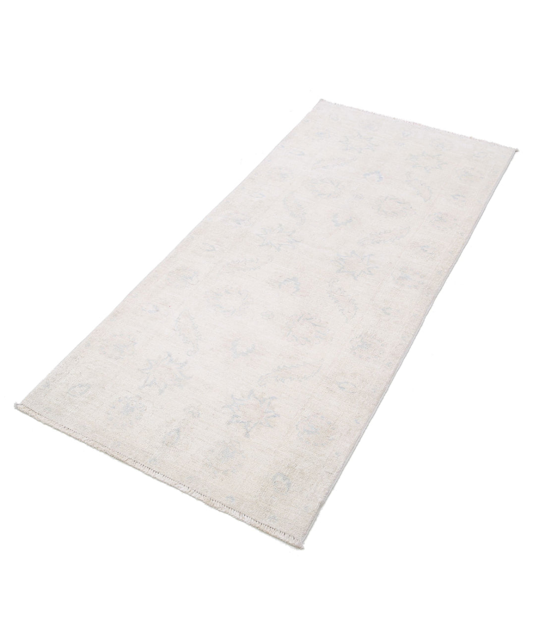Hand Knotted Serenity Wool Rug - 2'7'' x 5'7'' 2'7'' x 5'7'' (78 X 168) / Ivory / Blue