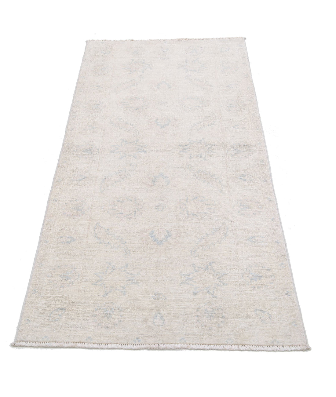Hand Knotted Serenity Wool Rug - 2'7'' x 5'7'' 2'7'' x 5'7'' (78 X 168) / Ivory / Blue