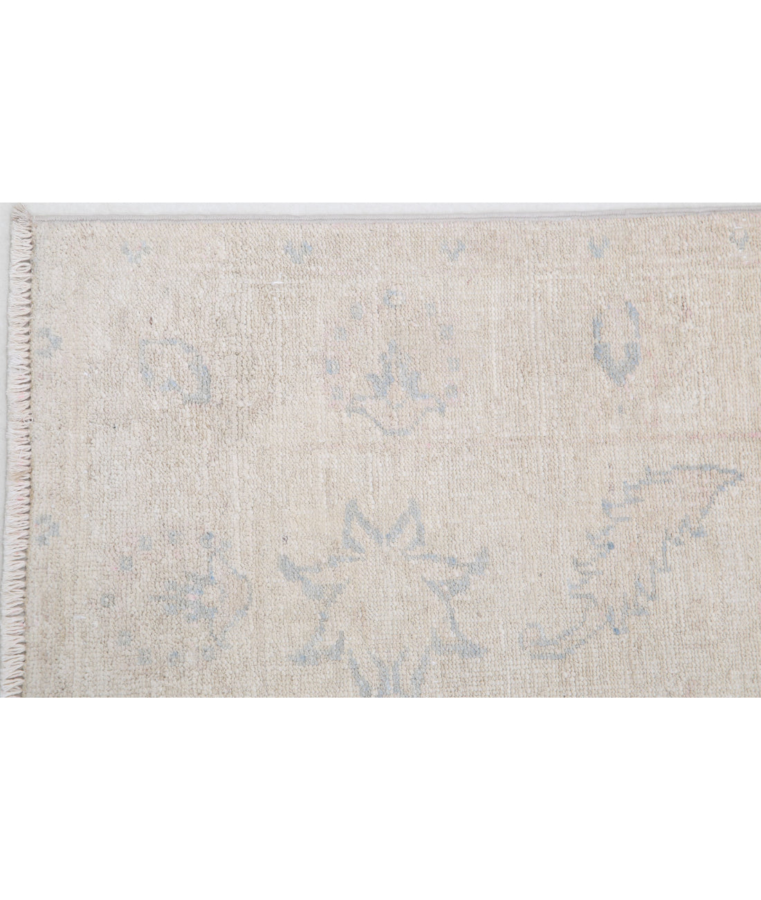 Hand Knotted Serenity Wool Rug - 2'7'' x 5'7'' 2'7'' x 5'7'' (78 X 168) / Ivory / Blue