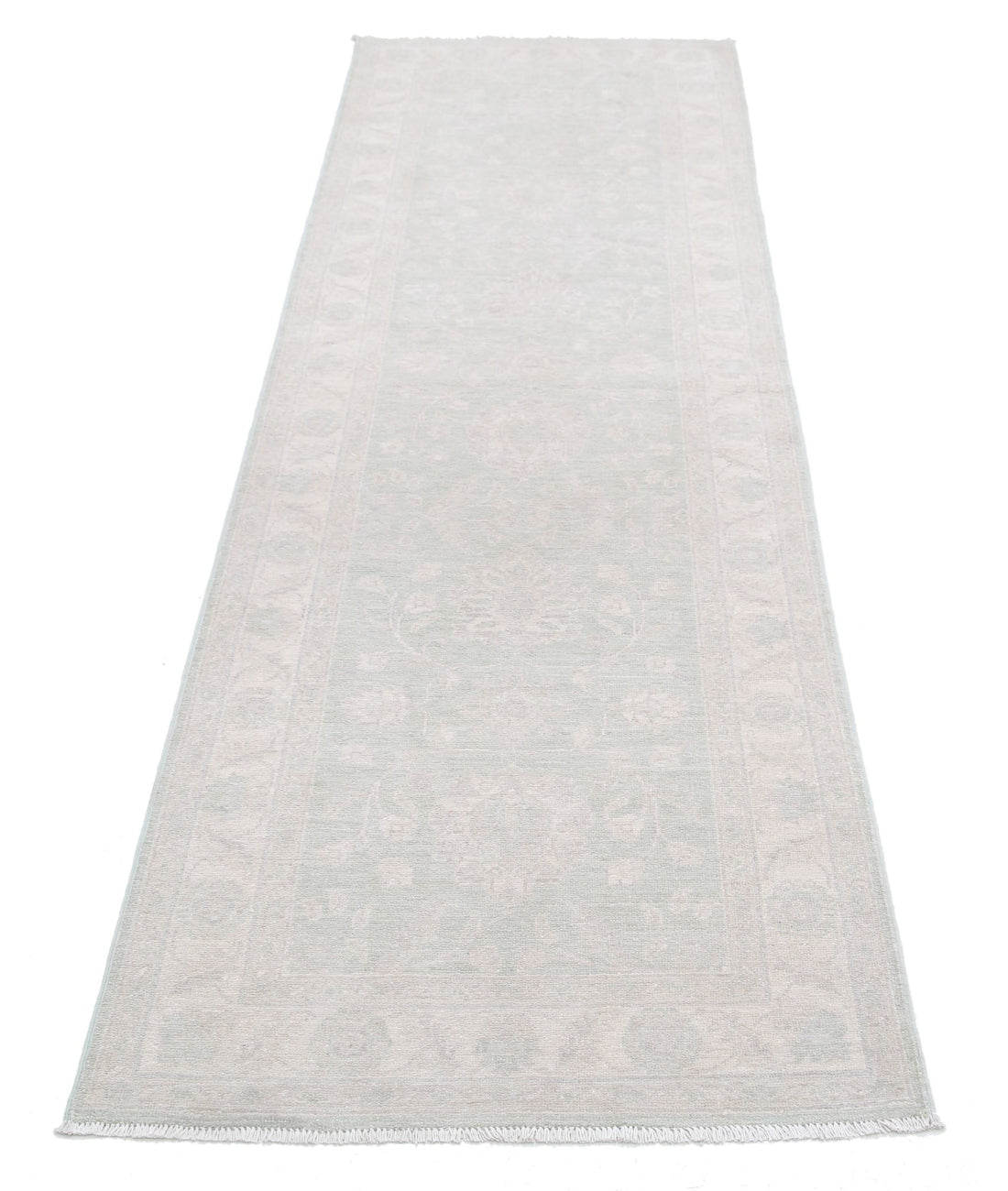 Alfombra de lana Serenity anudada a mano - 2'8'' x 8'7''