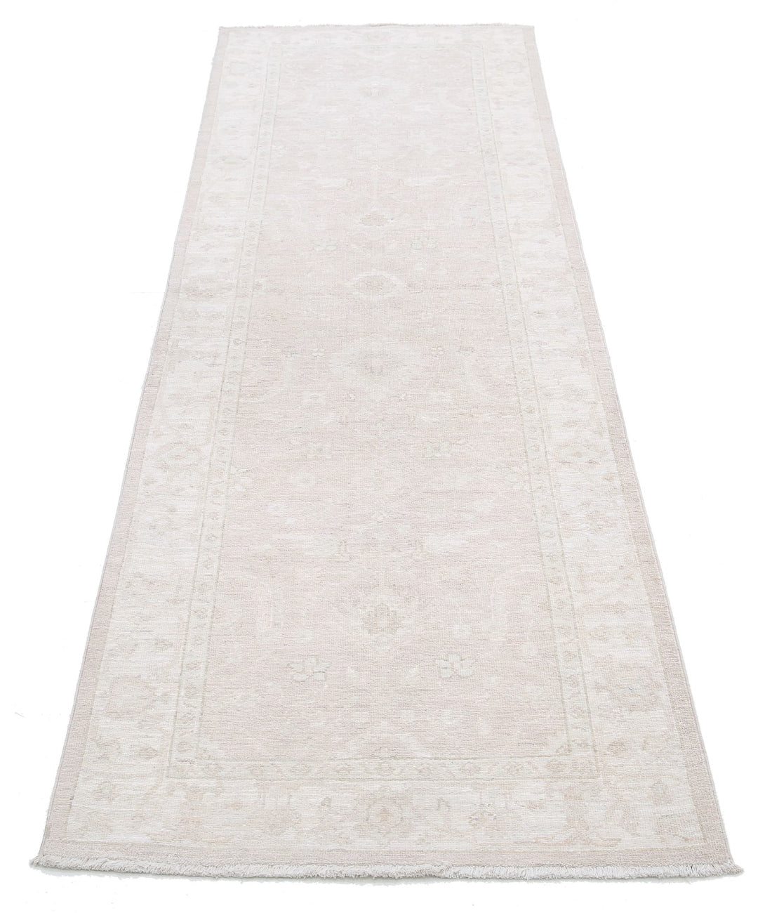 Hand Knotted Serenity Wool Rug - 2'7'' x 7'10'' 2'7'' x 7'10'' (78 X 235) / Taupe / Ivory