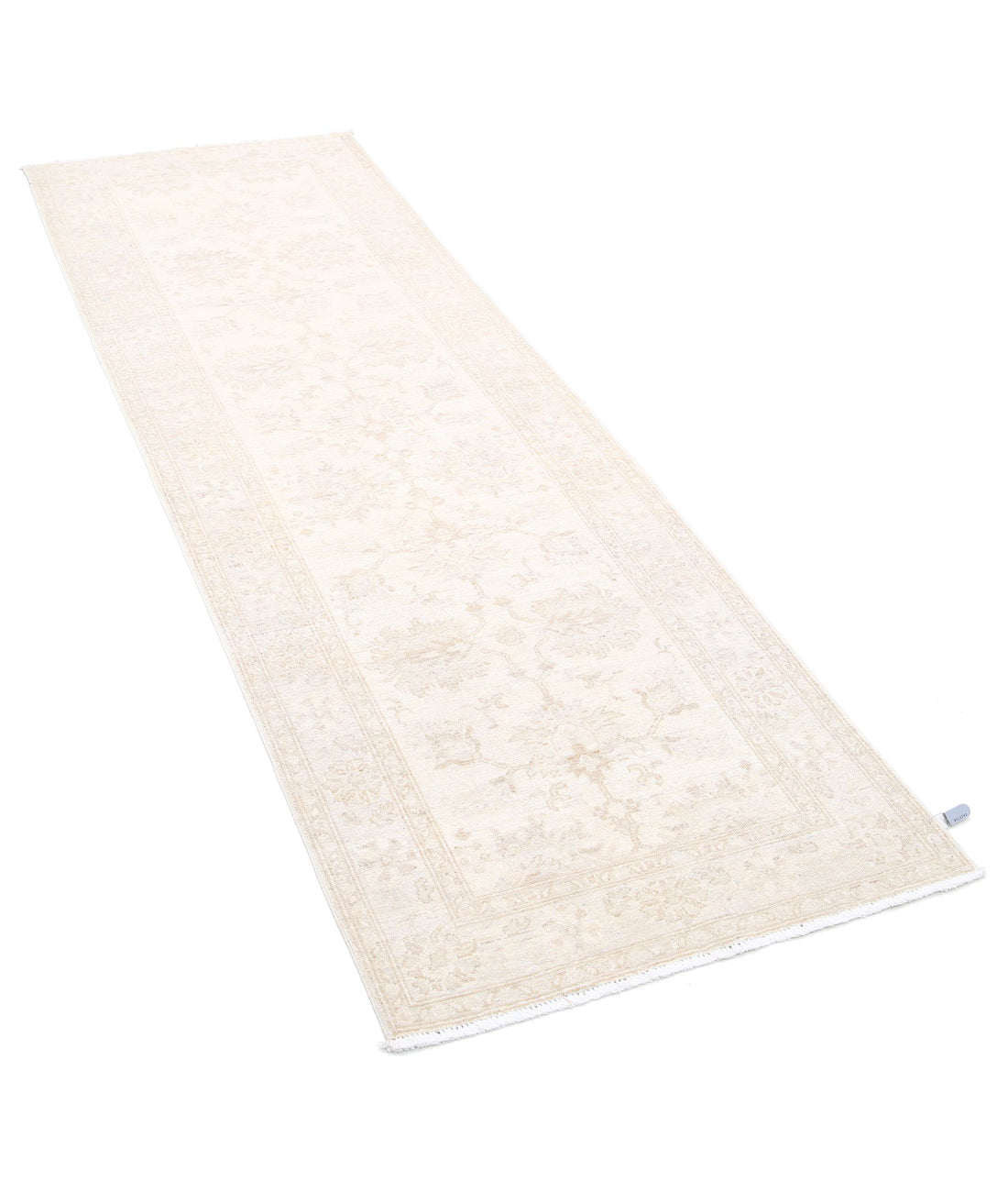 Hand Knotted Serenity Wool Rug - 2'7'' x 8'0'' 2'7'' x 8'0'' (78 X 240) / Ivory / Grey