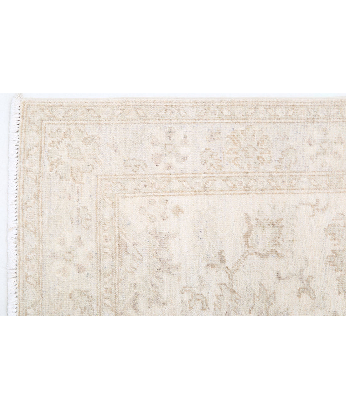 Hand Knotted Serenity Wool Rug - 2'7'' x 8'0'' 2'7'' x 8'0'' (78 X 240) / Ivory / Grey
