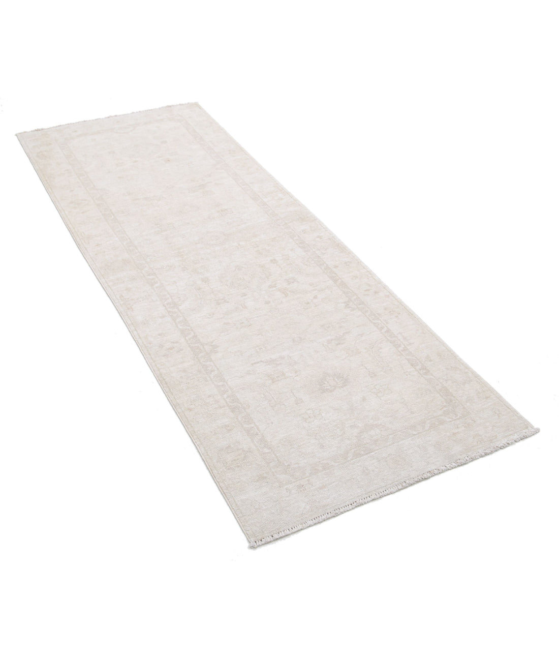Hand Knotted Serenity Wool Rug - 2'7'' x 6'9'' 2'7'' x 6'9'' (78 X 203) / Ivory / Taupe