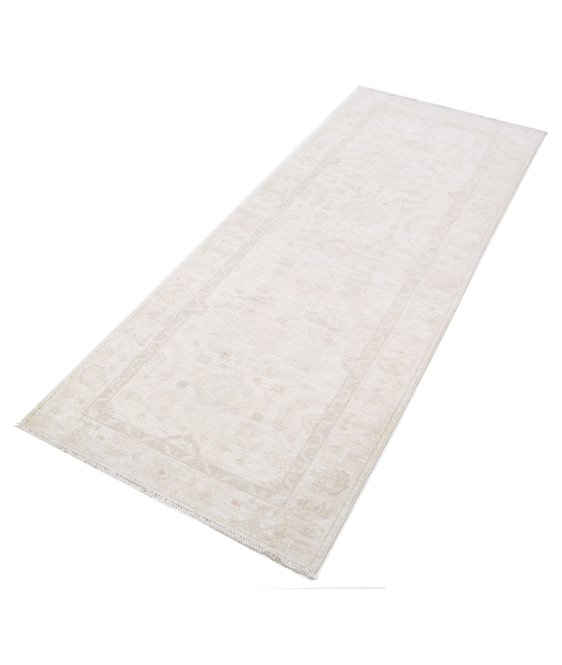 Hand Knotted Serenity Wool Rug - 2'7'' x 6'9'' 2'7'' x 6'9'' (78 X 203) / Ivory / Taupe