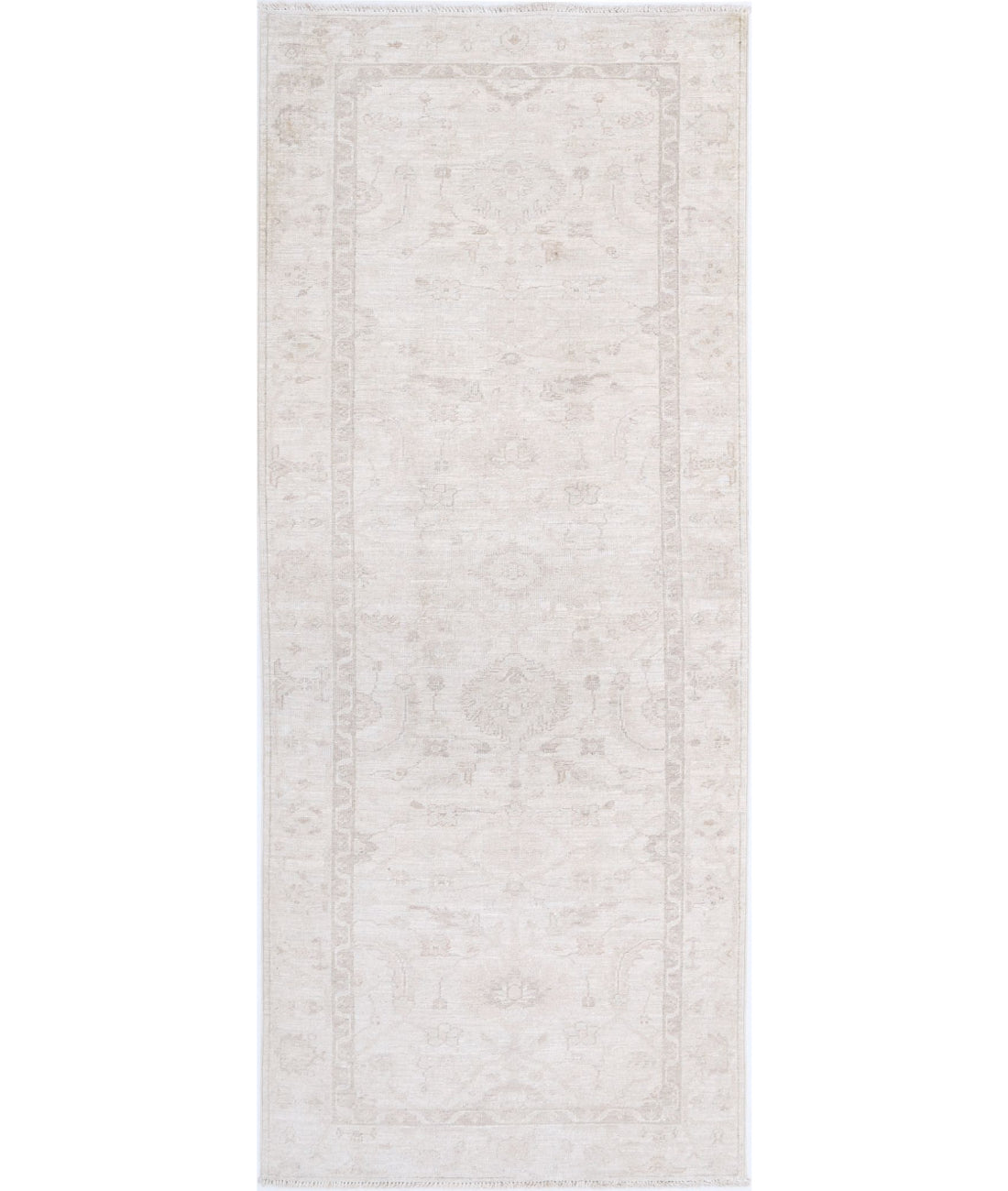 Hand Knotted Serenity Wool Rug - 2'7'' x 6'9'' 2'7'' x 6'9'' (78 X 203) / Ivory / Taupe