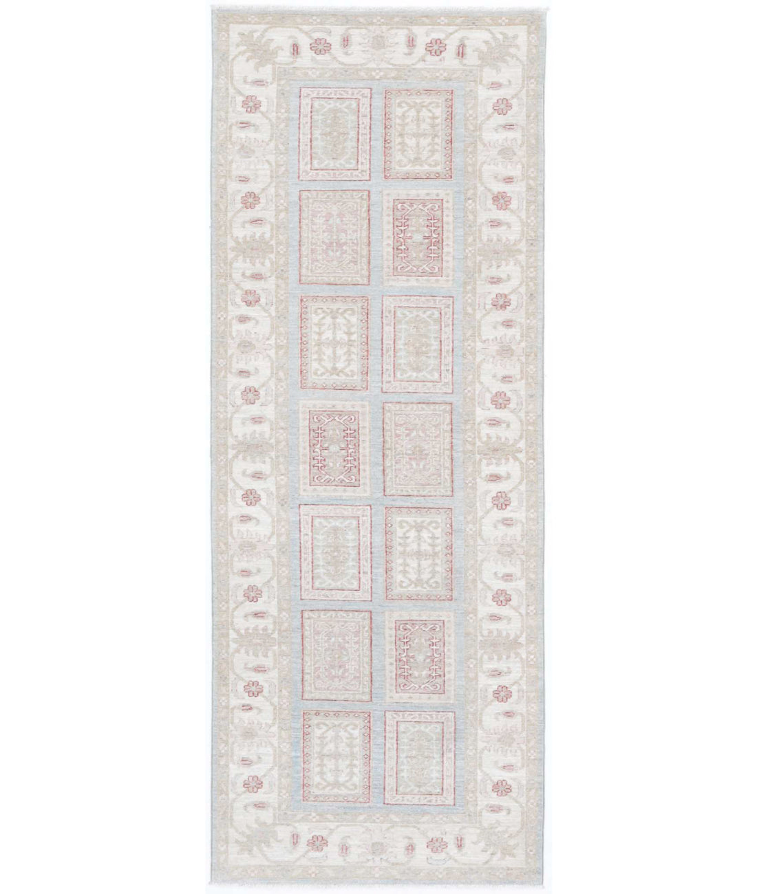 Hand Knotted Serenity Wool Rug - 2&#39;9&#39;&#39; x 7&#39;9&#39;&#39; 2&#39;9&#39;&#39; x 7&#39;9&#39;&#39; (83 X 233) / Blue / Ivory
