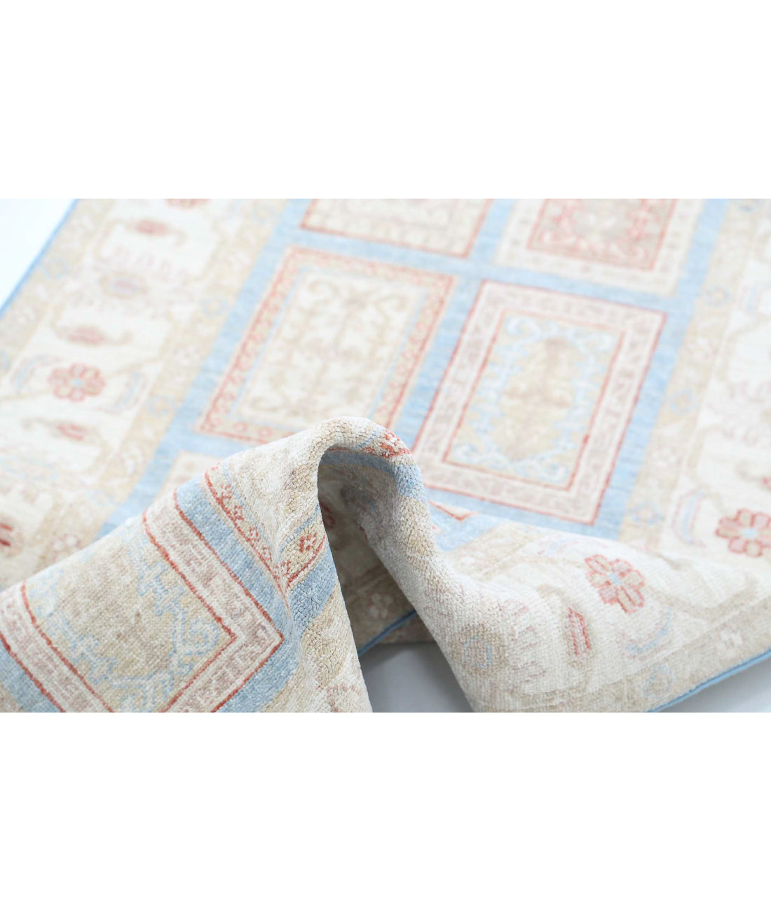 Hand Knotted Serenity Wool Rug - 2'7'' x 10'1'' 2'7'' x 10'1'' (78 X 303) / Blue / Ivory