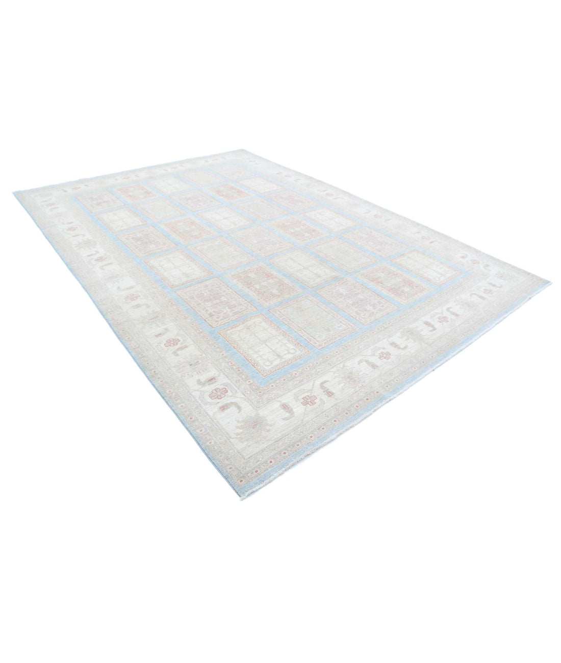 Hand Knotted Serenity Wool Rug - 8'3'' x 11'10'' 8'3'' x 11'10'' (248 X 355) / Blue / Ivory