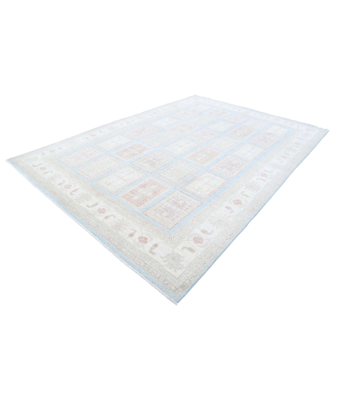 Hand Knotted Serenity Wool Rug - 8'3'' x 11'10'' 8'3'' x 11'10'' (248 X 355) / Blue / Ivory