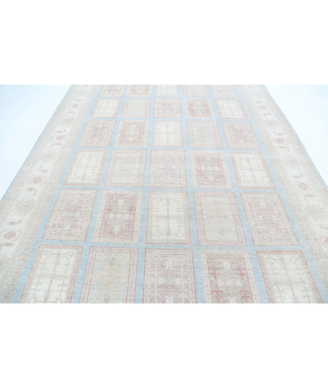 Hand Knotted Serenity Wool Rug - 8'3'' x 11'10'' 8'3'' x 11'10'' (248 X 355) / Blue / Ivory