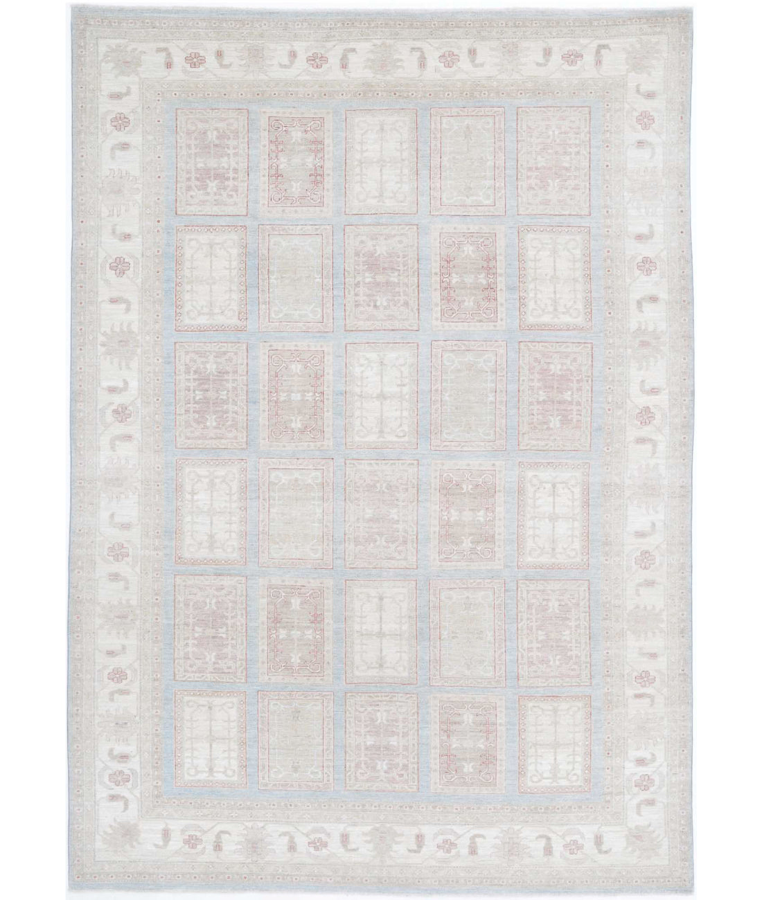 Hand Knotted Serenity Wool Rug - 8&#39;3&#39;&#39; x 11&#39;10&#39;&#39; 8&#39;3&#39;&#39; x 11&#39;10&#39;&#39; (248 X 355) / Blue / Ivory