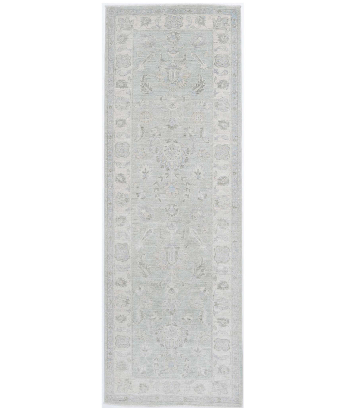 Hand Knotted Serenity Wool Rug - 2'6'' x 8'1'' 2'6'' x 8'1'' (75 X 243) / Grey / Ivory
