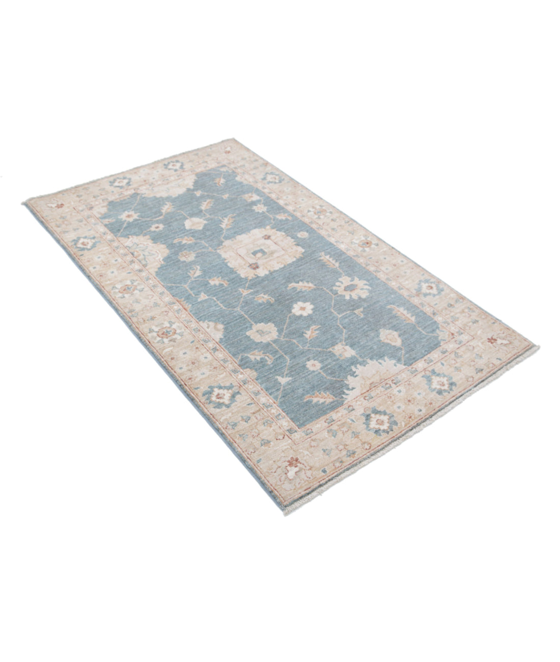 Hand Knotted Serenity Wool Rug - 3'0'' x 5'1'' 3'0'' x 5'1'' (90 X 153) / Grey / Gold