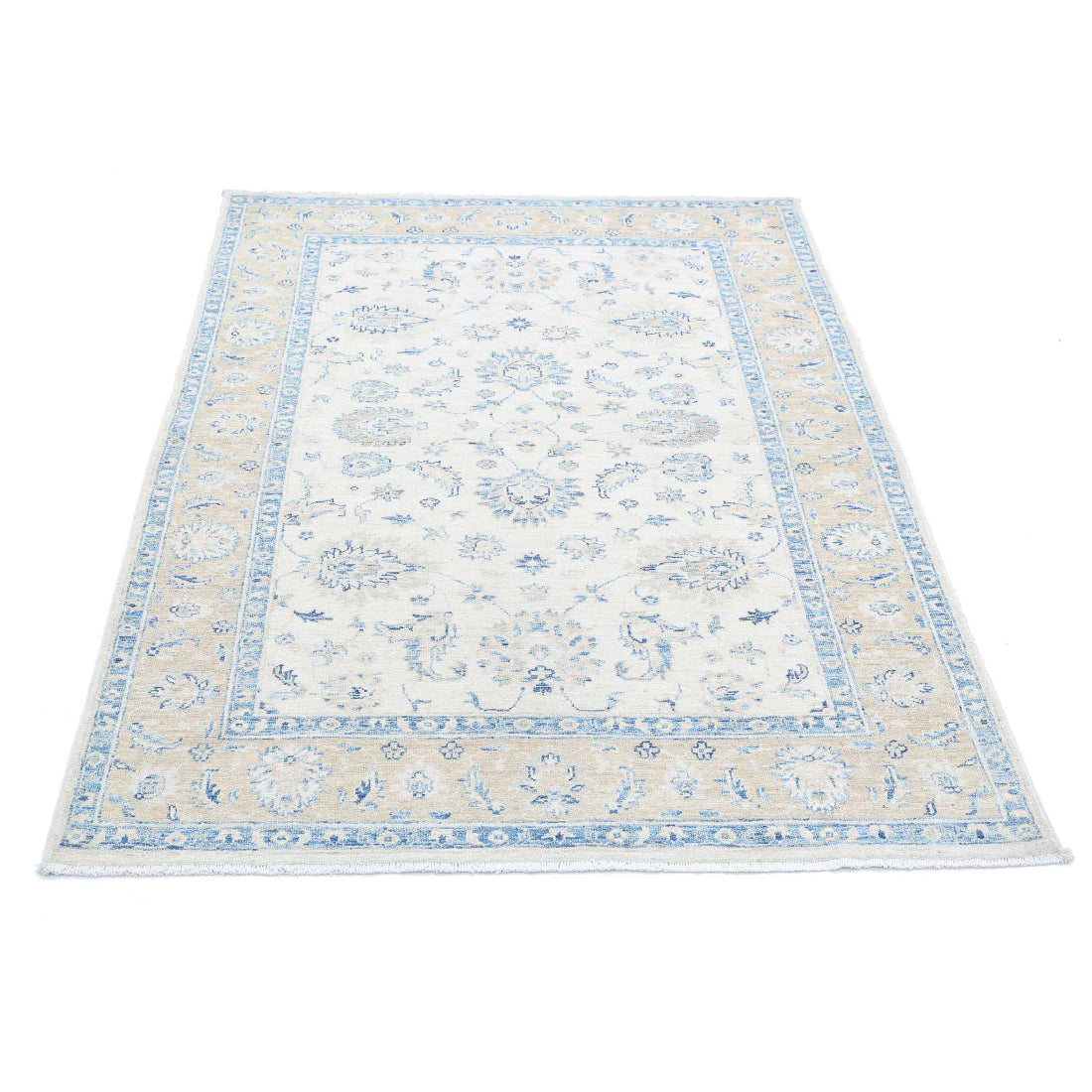 Alfombra de lana Serenity anudada a mano - 3'11'' x 5'7''