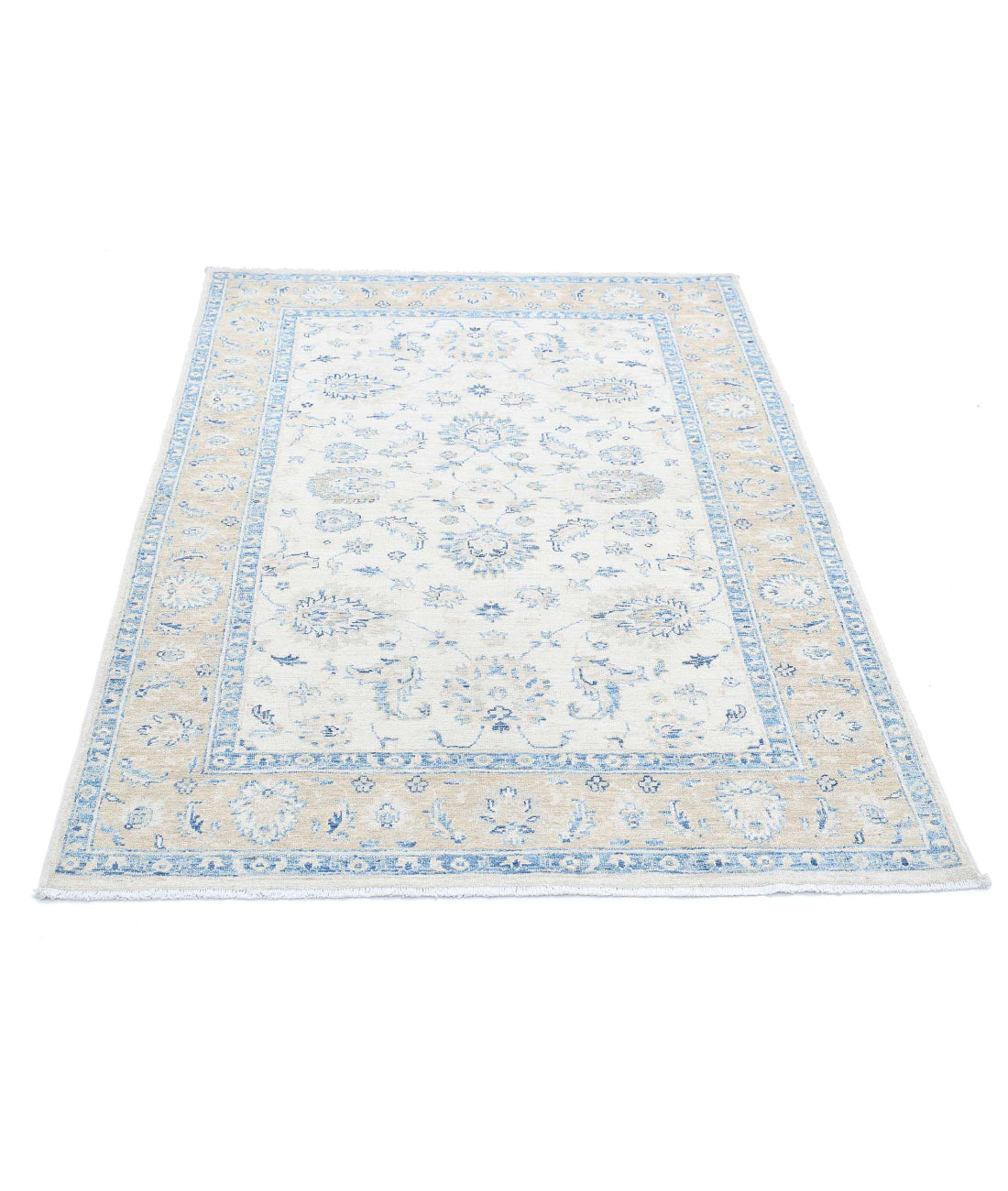 Alfombra de lana Serenity anudada a mano - 3'11'' x 5'7''