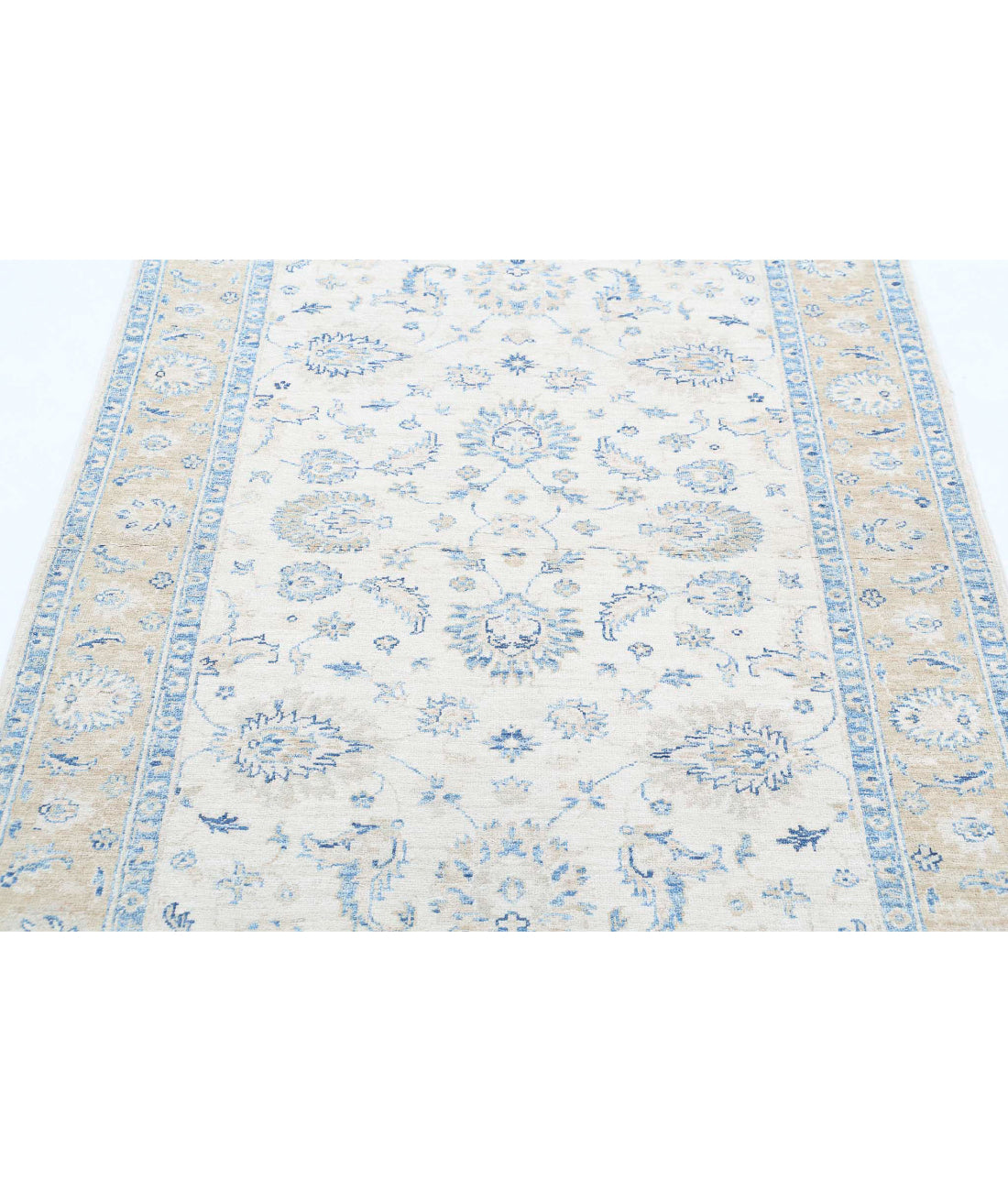 Alfombra de lana Serenity anudada a mano - 3'11'' x 5'7''