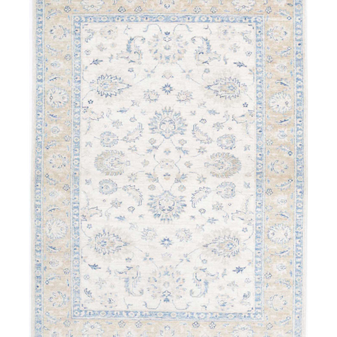 Alfombra de lana Serenity anudada a mano - 3'11'' x 5'7''